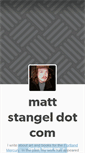 Mobile Screenshot of mattstangel.tumblr.com