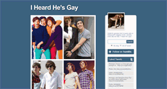 Desktop Screenshot of iheardhesgay.tumblr.com