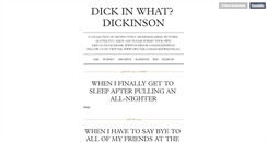 Desktop Screenshot of dickinwhat.tumblr.com