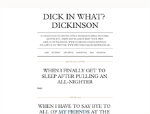 Tablet Screenshot of dickinwhat.tumblr.com