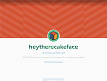 Tablet Screenshot of heytherecakeface.tumblr.com