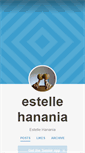 Mobile Screenshot of estellehanania.tumblr.com