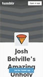 Mobile Screenshot of joshbelville.tumblr.com