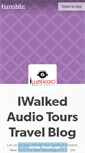 Mobile Screenshot of iwalkedaudiotours.tumblr.com