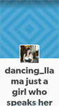 Mobile Screenshot of dancing-llama.tumblr.com