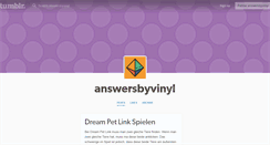 Desktop Screenshot of answersbyvinyl.tumblr.com