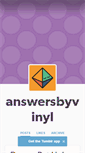 Mobile Screenshot of answersbyvinyl.tumblr.com
