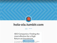 Tablet Screenshot of hola-ola.tumblr.com