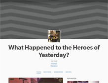 Tablet Screenshot of heroesofyesterday.tumblr.com