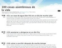 Tablet Screenshot of 100cosasasombrosas.tumblr.com