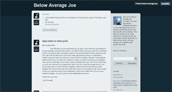 Desktop Screenshot of below-average-joe.tumblr.com