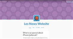 Desktop Screenshot of lesnews.tumblr.com