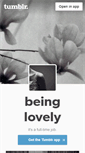 Mobile Screenshot of beinglovely.tumblr.com