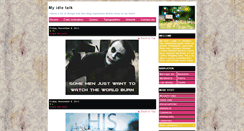 Desktop Screenshot of myidletalk.tumblr.com