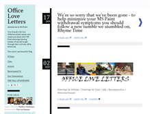 Tablet Screenshot of officeloveletters.tumblr.com