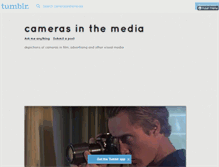 Tablet Screenshot of camerasinthemedia.tumblr.com