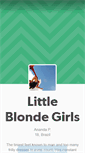 Mobile Screenshot of littleblondegirls.tumblr.com