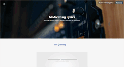 Desktop Screenshot of motivatinglyrics.tumblr.com