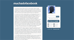 Desktop Screenshot of muchadofacebook.tumblr.com