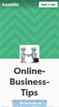 Mobile Screenshot of onlinebusiness-tips.tumblr.com