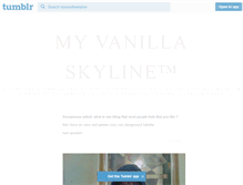 Tablet Screenshot of myvanillaskyline.tumblr.com