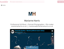 Tablet Screenshot of marianneharris.tumblr.com