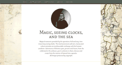 Desktop Screenshot of magicseeingclocksandthesea.tumblr.com