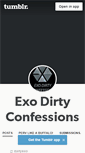 Mobile Screenshot of exodirtyconfessions.tumblr.com