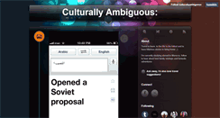 Desktop Screenshot of culturallyambiguous.tumblr.com