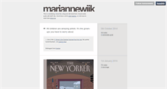 Desktop Screenshot of mariannewiik.tumblr.com
