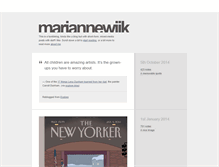 Tablet Screenshot of mariannewiik.tumblr.com