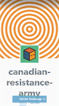 Mobile Screenshot of canadian-resistance-army.tumblr.com