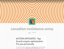 Tablet Screenshot of canadian-resistance-army.tumblr.com