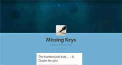 Desktop Screenshot of missingkeys.tumblr.com