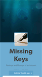 Mobile Screenshot of missingkeys.tumblr.com