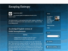 Tablet Screenshot of escapingentropy.tumblr.com