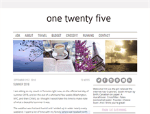 Tablet Screenshot of one-twenty-five.tumblr.com