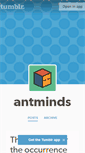 Mobile Screenshot of antminds.tumblr.com