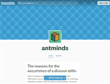 Tablet Screenshot of antminds.tumblr.com