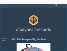 Tablet Screenshot of crazyheartrecords.tumblr.com