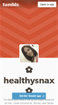 Mobile Screenshot of healthysnax.tumblr.com
