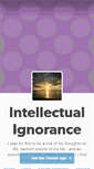 Mobile Screenshot of intellectualignorance.tumblr.com