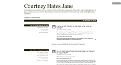 Desktop Screenshot of courtneyhatesjane.tumblr.com