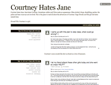 Tablet Screenshot of courtneyhatesjane.tumblr.com