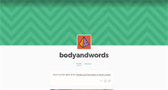 Desktop Screenshot of bodyandwords.tumblr.com
