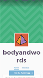 Mobile Screenshot of bodyandwords.tumblr.com