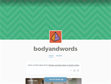 Tablet Screenshot of bodyandwords.tumblr.com