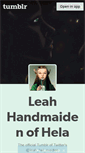 Mobile Screenshot of leahhelmaid.tumblr.com