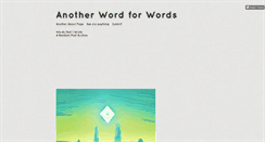 Desktop Screenshot of anotherword.tumblr.com