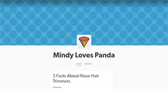 Desktop Screenshot of mindylovespanda.tumblr.com